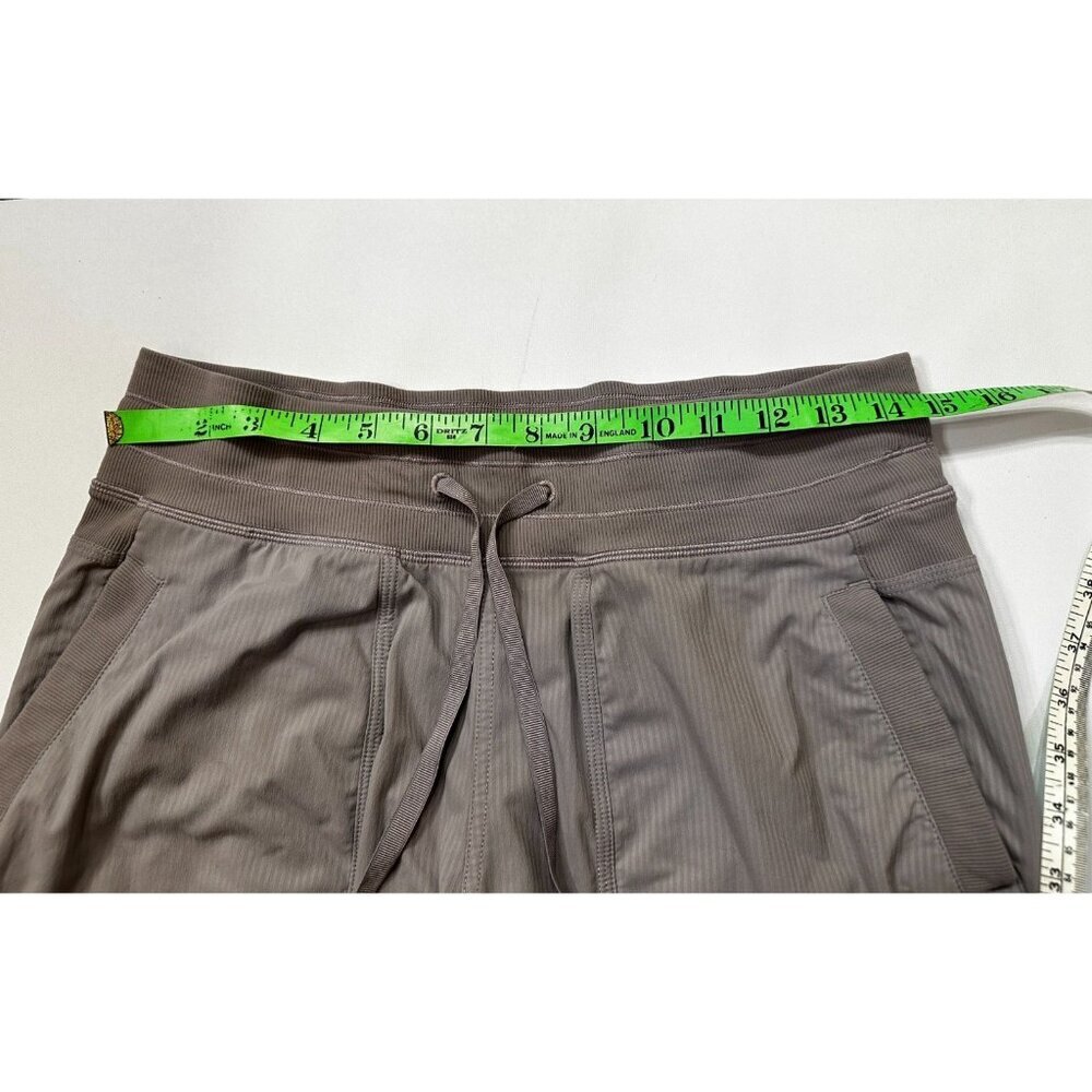 Lululemon Dance Studio Lined Jogger Taupe Drawstring Ankle Women's 8 Athleisure - Picture 3 of 5